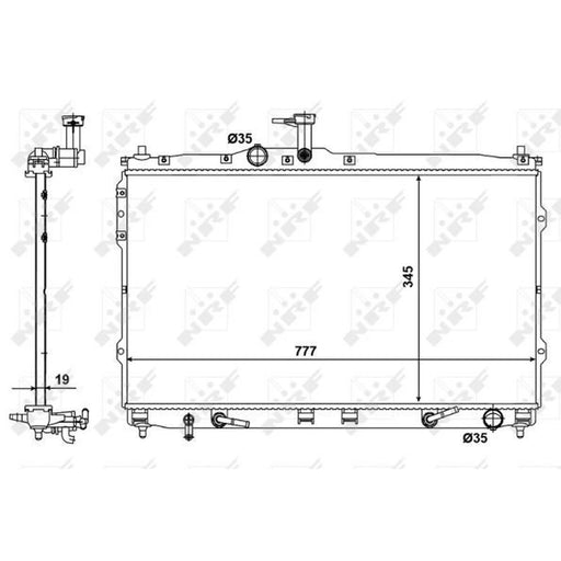 NRF Engine Radiator 58421