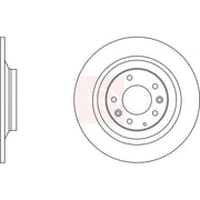 Apec 2 x Solid Rear Brake Discs DSK2723
