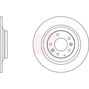 Apec 2 x Solid Rear Brake Discs DSK2723