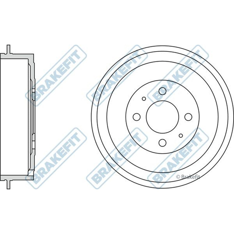 Apec Brake Drum Assembly Rear BDR9046