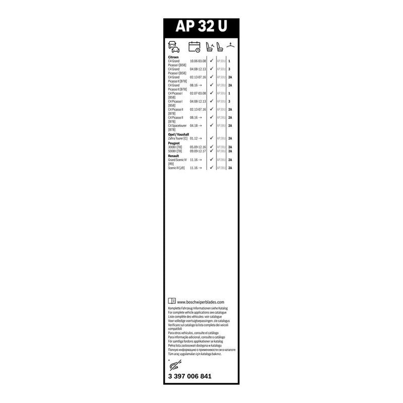 Bosch Aerotwin Wiper Blade 800mm — AP32U