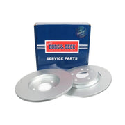 Borg & Beck 2 x Solid Rear Brake Discs BBD5462