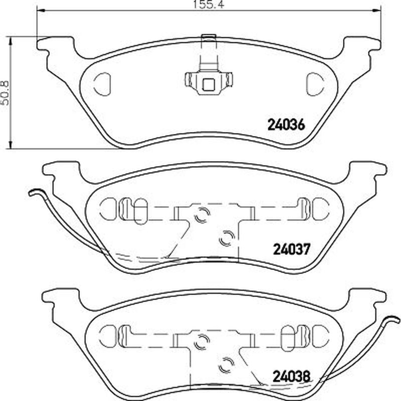 DON Rear Brake Pad Set PCP1438