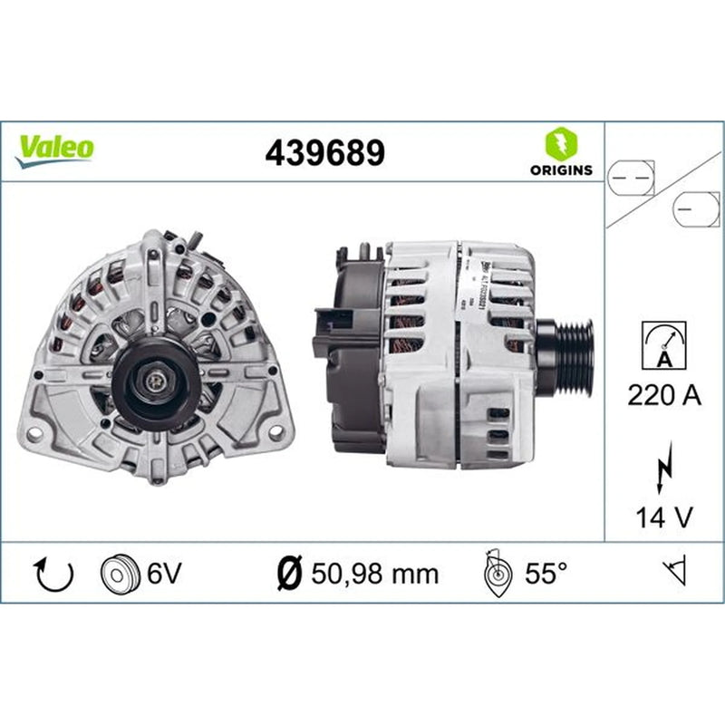 Valeo Car Alternator 12V 439689