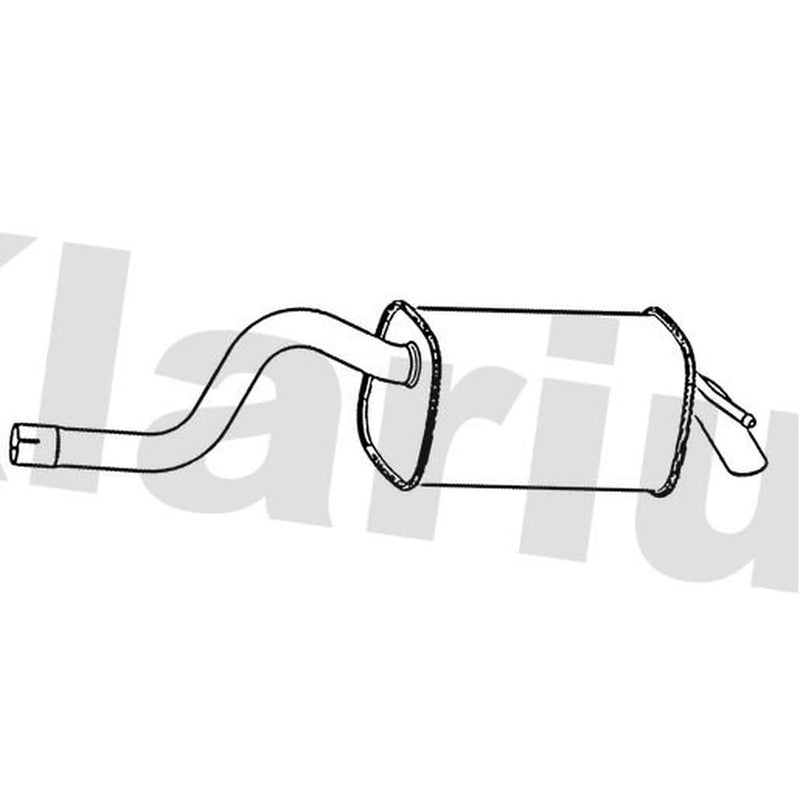 Klarius Box With Tail Pipe Rear RN977P