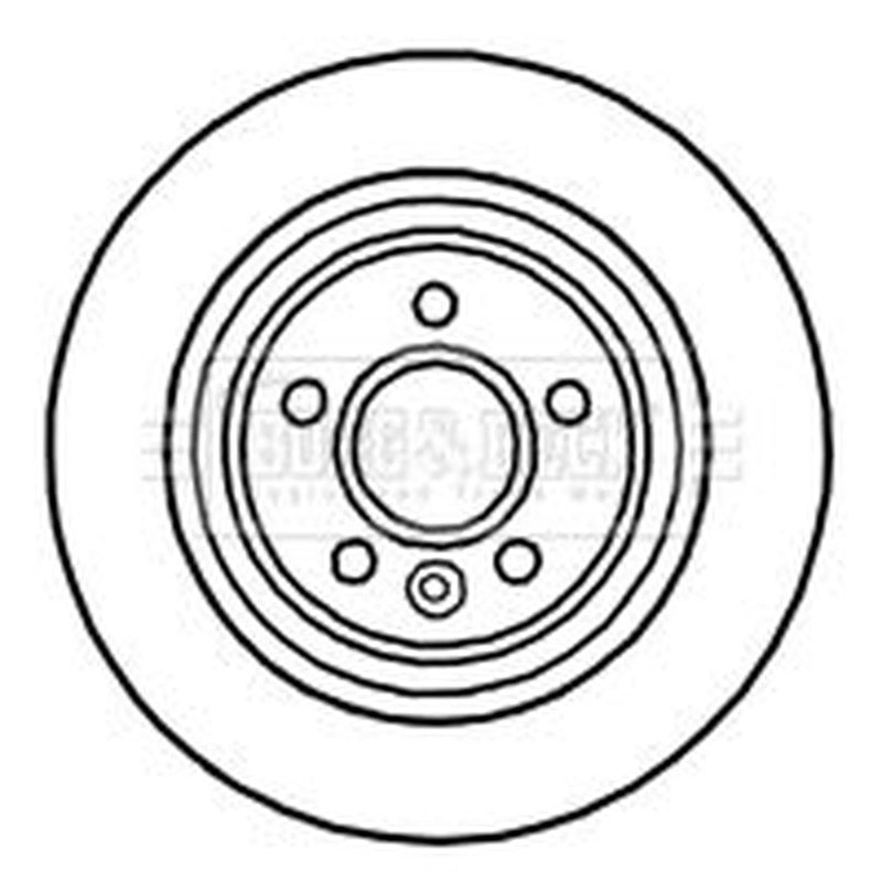 Borg & Beck 2 x Solid Rear Brake Discs BBD4730
