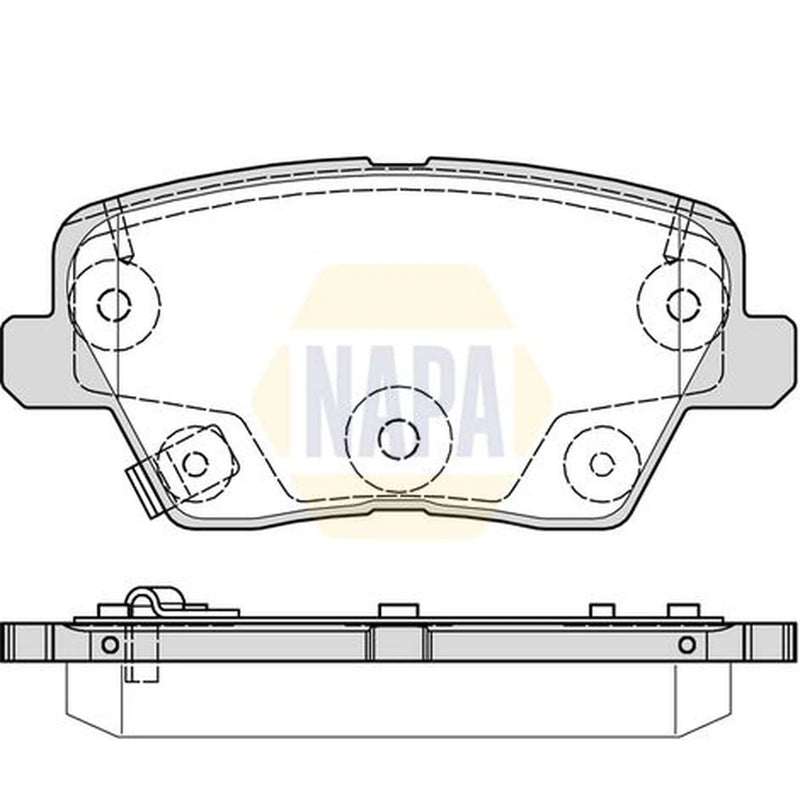 NAPA Rear Brake Pad Set NBP1681