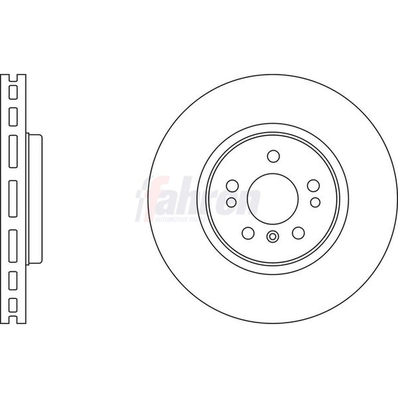 Fahren 2 x Vented Front Brake Discs FBD6438