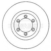 Borg & Beck 2 x Vented Front Brake Discs BBD4583