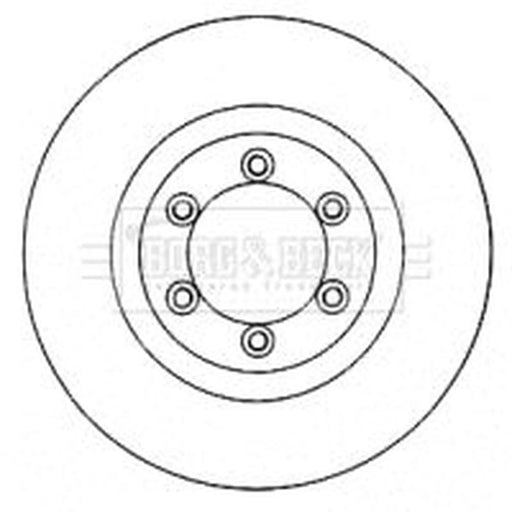 Borg & Beck 2 x Vented Front Brake Discs BBD4583