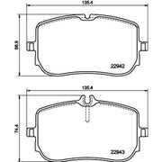 DON Front Brake Pad Set PCP1796