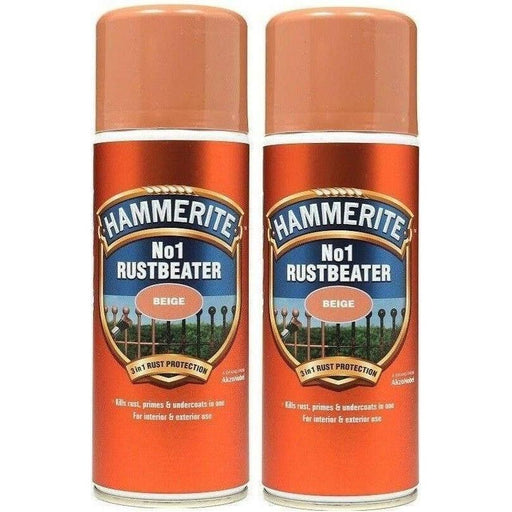 2x Hammerite NO.1 Rust Beater Aerosol Anti Corrosion Protection Spray 400ml Hammerite  - Town Parts