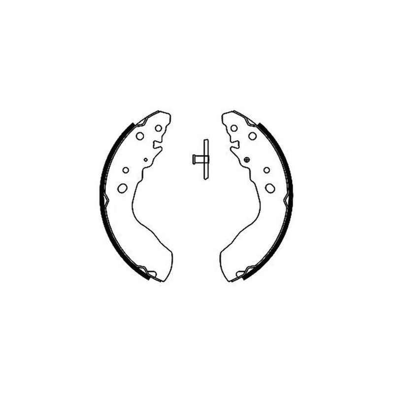 Mintex Brake Shoe Set Axle Kit MFR442