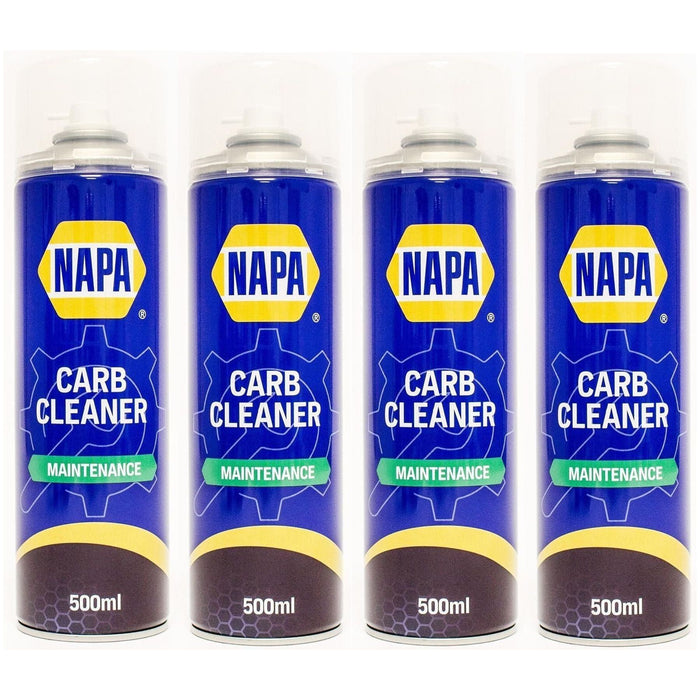 4x NAPA Carb Cleaner Spray Carburettor Intake Spray Cleaner Professional 500Ml Napa  - Town Parts