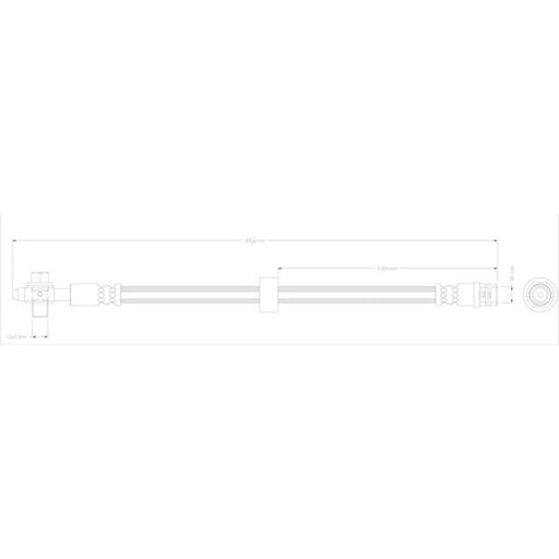 Abtex Brake Hydraulic Hose Line Front ABH1021