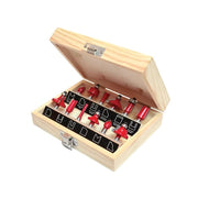 Faithfull 1/4in TCT Router Bit Set, 12 Piece - FAIRBS12