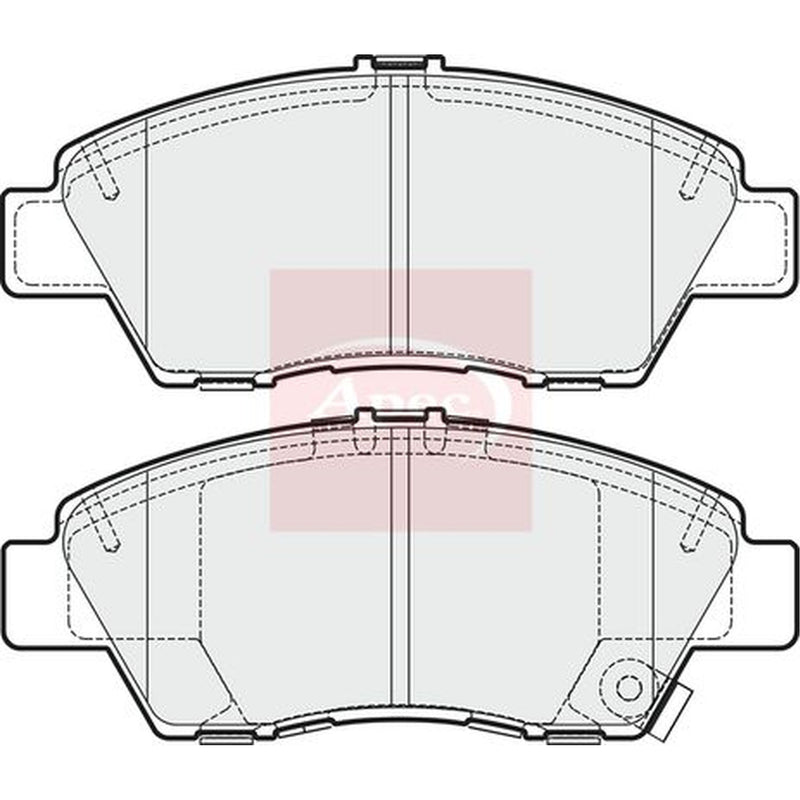 Apec Front Brake Pad Set PAD1675
