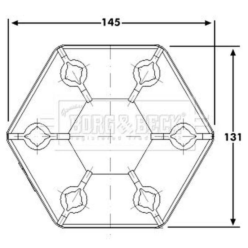 Borg & Beck Propshaft Universal Joint BDC102