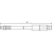 Apec Brake Hydraulic Hose Line Rear HOS3355