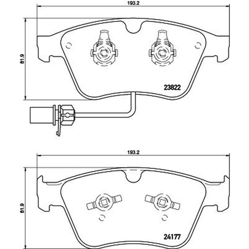 Mintex Front Brake Pad Set MDB3181