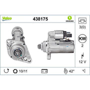 Valeo Starter Motor 12V 2kW Teeth 438175