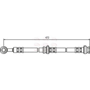 Apec Brake Hydraulic Hose Line Front HOS3456