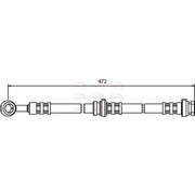 Apec Brake Hydraulic Hose Line Front HOS3456