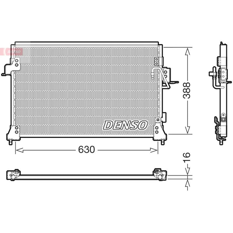 Denso Air Conditioning Condenser DCN14005