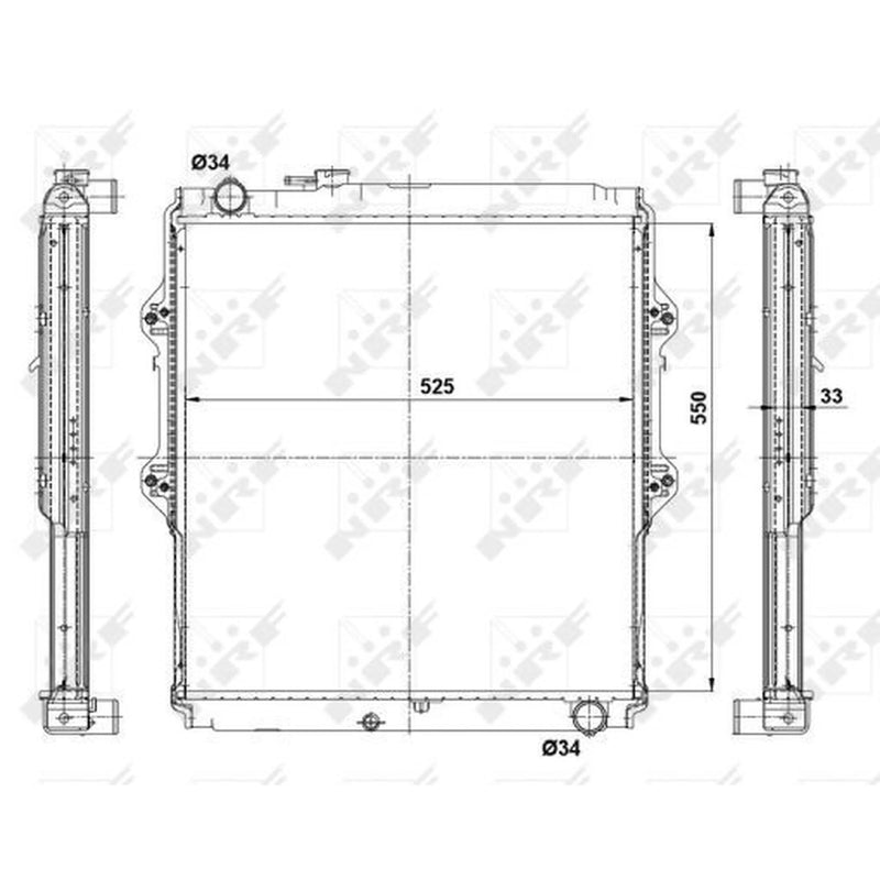 NRF Engine Radiator 56115