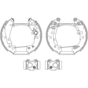 Mintex Brake Shoe Set Axle Kit MSP082