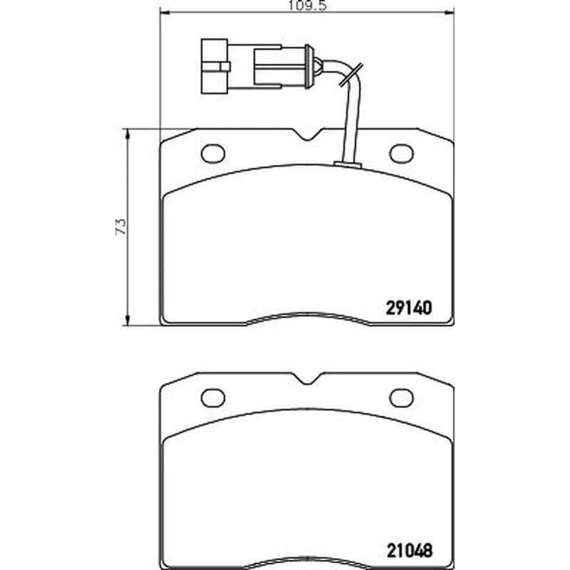 Mintex Front Brake Pad Set MDB2156