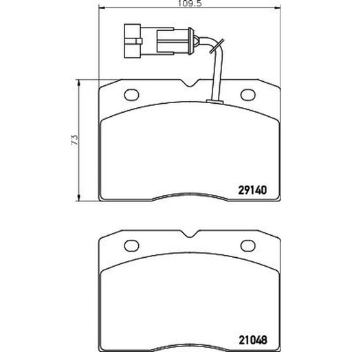 Mintex Front Brake Pad Set MDB2156