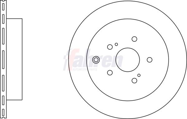 Fahren Brake Disc Set Vented