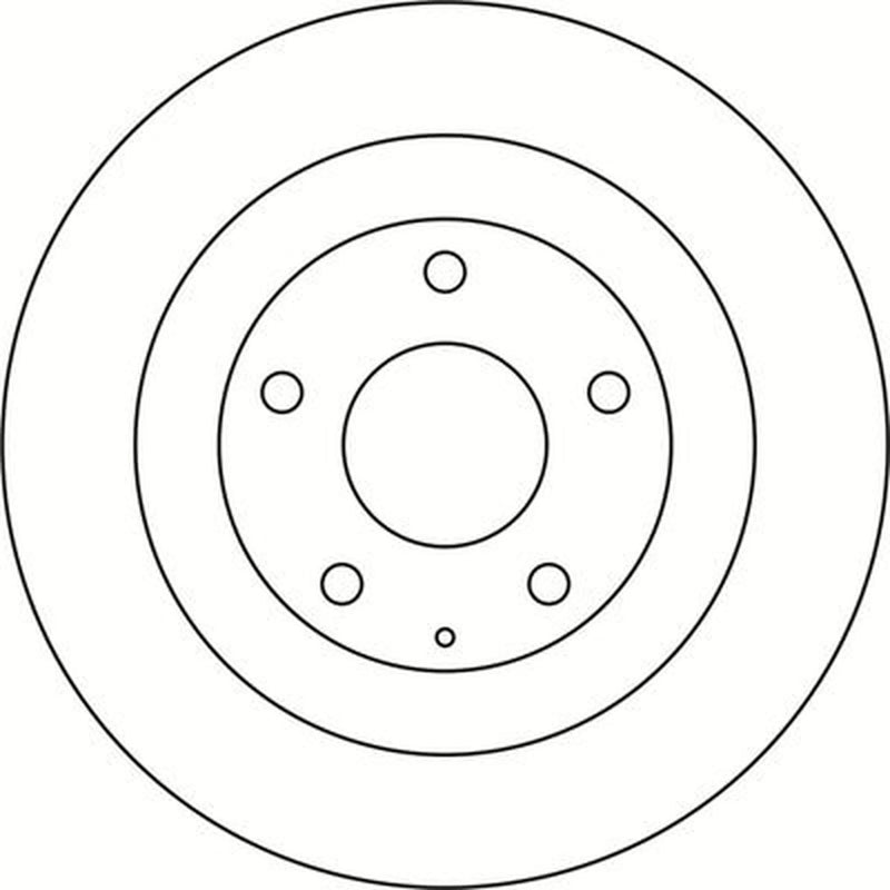 Abtex 2 x Solid Rear Brake Discs BD1915S