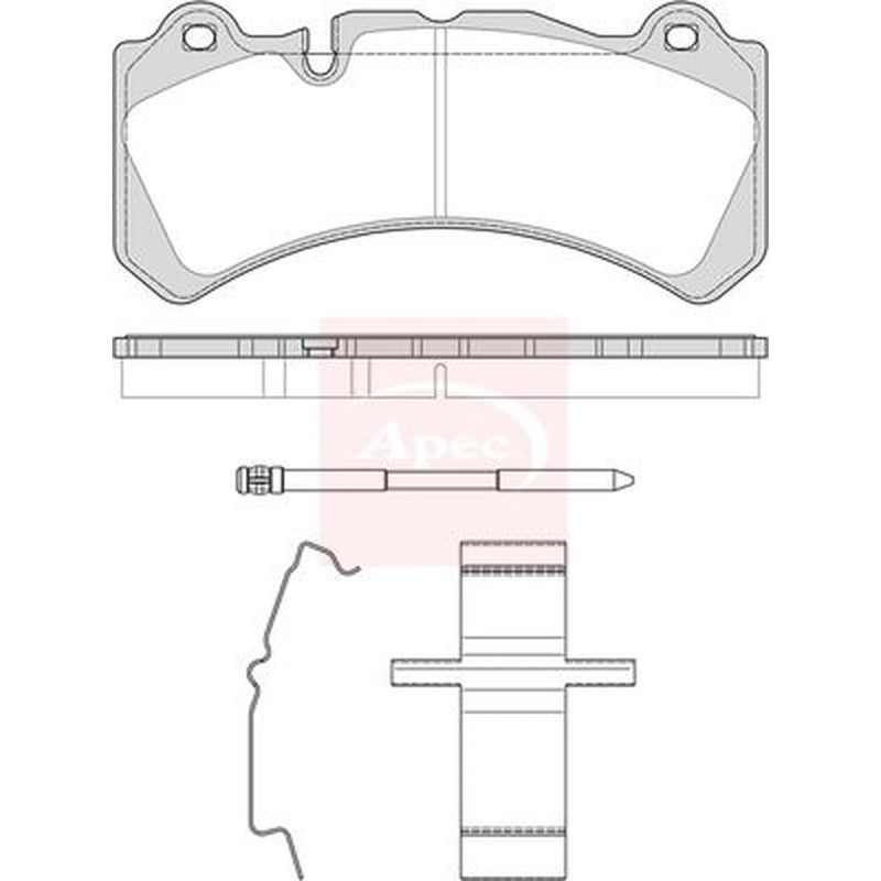 Apec Front Brake Pad Set PAD2521