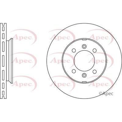 Apec Brake Disc Front Fits Reliant Scimitar Rover Metro Mgf Mgtf Monte Apec  - Town Parts