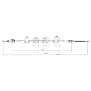 Apec Handbrake Cable Right Rear CAB1788