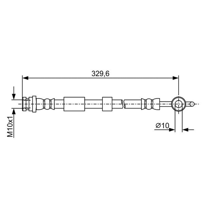Bosch Brake Hydraulic Hose Line Rear 1 987 481 952