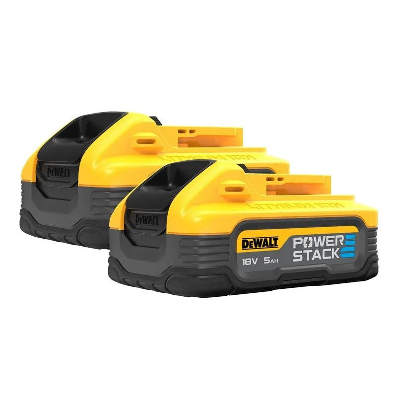 DEWALT Power Tools DCBP518H2 POWERSTACK™ Slide Battery Twin Pack 18V 5.0Ah