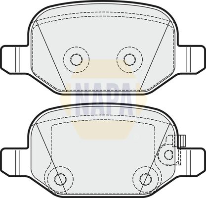 NAPA Rear Brake Solid Discs & Pads fits FIAT