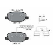 Textar Rear Brake Pad Set 2381101