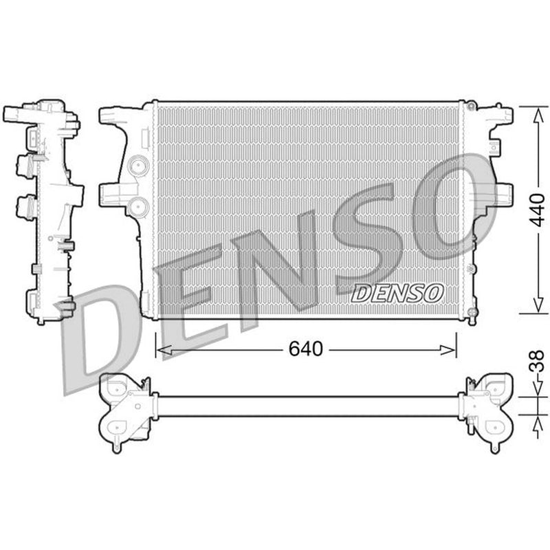 Denso Engine Radiator DRM12008