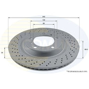 Comline 2 x Internally Vented Front Brake Discs ADC2918VL
