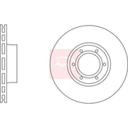 Apec 2 x Vented Front Brake Discs DSK807