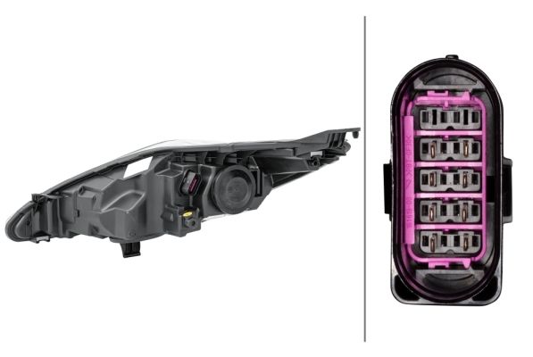 Hella Headlight Headlamp H7/H1 Right