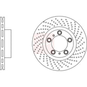 Apec 2 x Perforated/Vented Front Brake Discs DSK3210