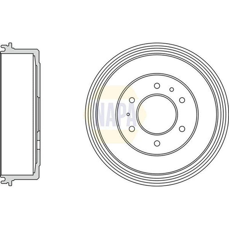 NAPA Brake Drum Assembly Rear NDR1026