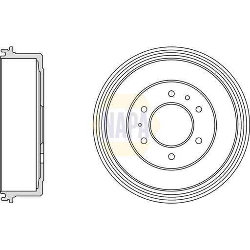 NAPA Brake Drum Assembly Rear NDR1026