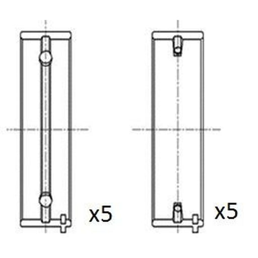 FAI Main Bearing Set 70mm BM1003-025