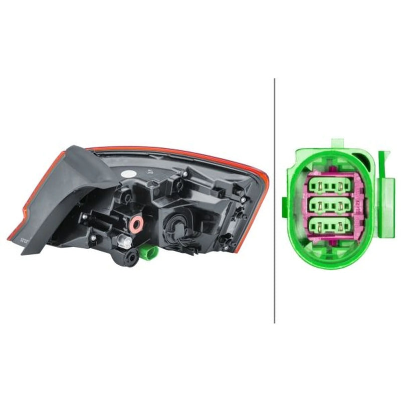 Hella Tail Light / Lamp LED Left 2SD 012 831-031